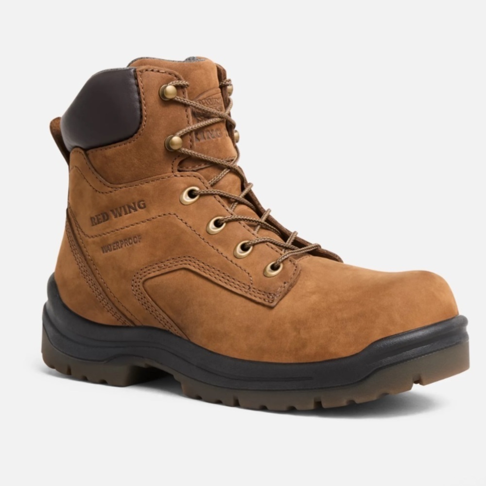 Red Wing work boots King Toe Waterproof leather brown Safety Toe boots  9
